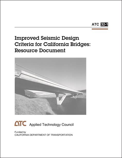 Publications :: Improved Seismic Design Criteria for California Bridges ...