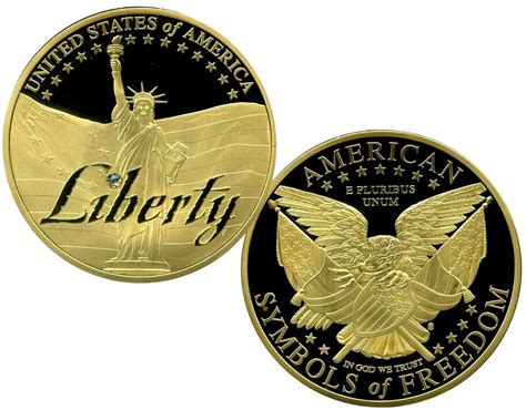 LIBERTY SYMBOLS OF FREEDOM COMMEMORATIVE COIN PROOF VALUE $139.95 ...