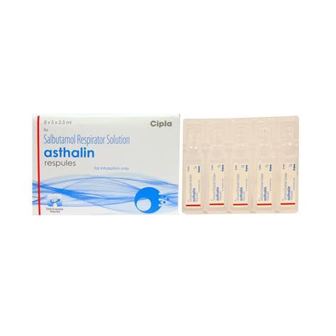 Asthalin Respules 5 x 2.5 ml | Uses, Side Effects, Price | Apollo Pharmacy