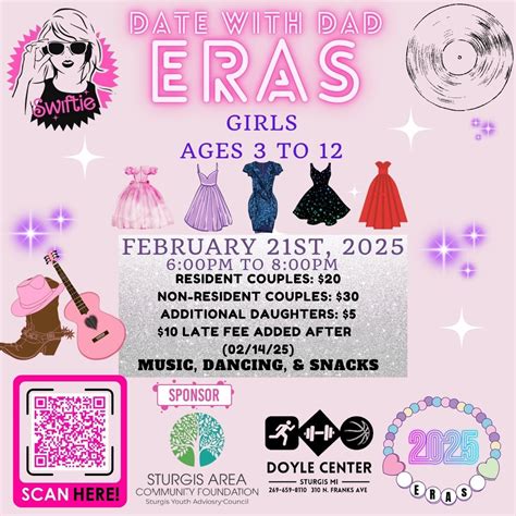 DATE WITH DAD 2025 "ERAS", 310 N Franks Ave, Sturgis, MI, United States ...