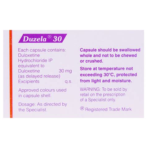 Duzela 30 Capsule | Uses, Side Effects, Price | Apollo Pharmacy