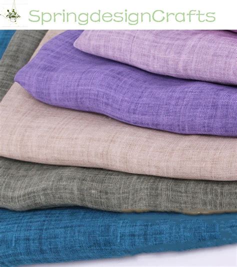 Multicolor Ramie Blend Fabric: Soft Spring/summer Dress Material ...