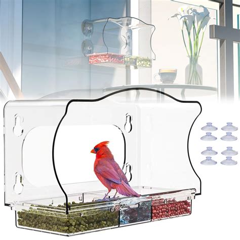 Amazon.com : Window Bird Feeder for Outdoors, Window Bird Feeders with ...