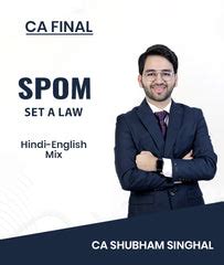 CA Final SPOM Set A Law Video Lectures and Books by Top Faculties