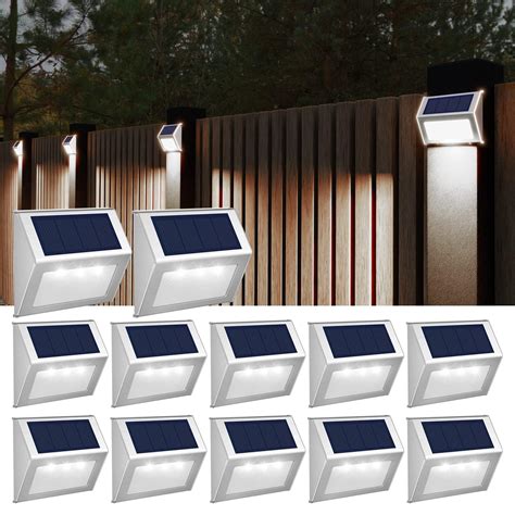Buy JSOT Solar Outdoor Lights, 12 Pack Solar Fence Lights, Deck Lights ...