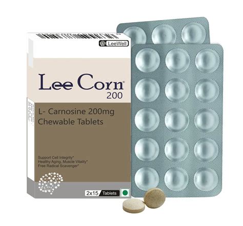 Leecorn 200 with L Carnosine 200mg Chewable tablets | Support Cognition ...