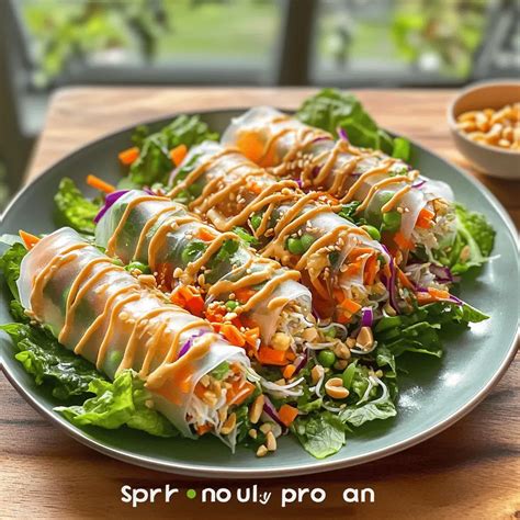 Spring Roll Salad With Peanut Dressing - The Dinner Inspiration