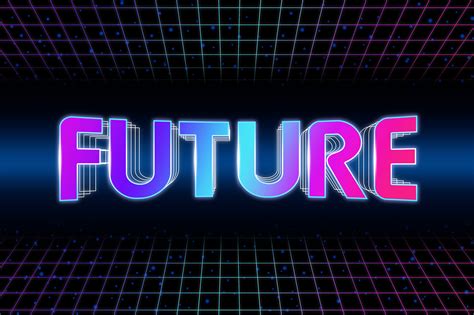 Text Style Retro Future 的图像结果