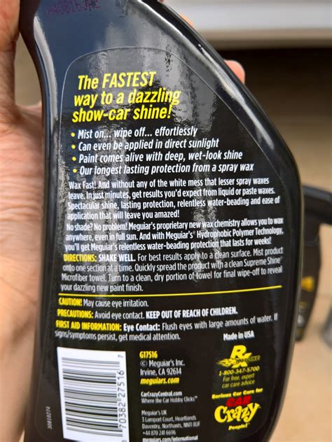 Car Porch Detailer: Spray Wax