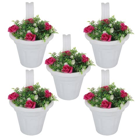 Wonderland (Pack of 5 Railing Bucket, Pot, pots, Planter, planters in ...