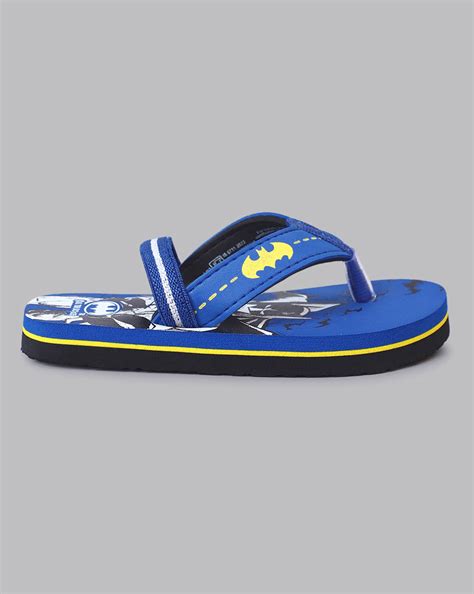 Batman Printed Blue Flip-Flops For Kids Boys – Kidsville