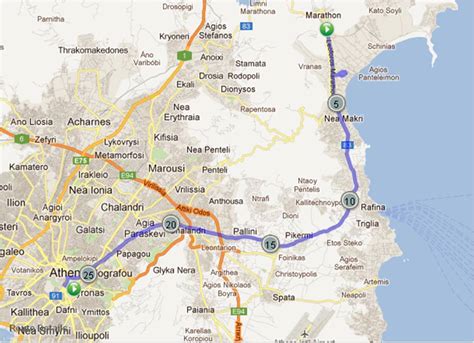 Marathon Greece Map 的图像结果