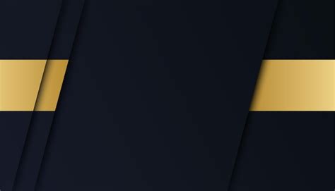 Moderner einfacher blauer schwarzer und goldener abstrakter Hintergrund ...