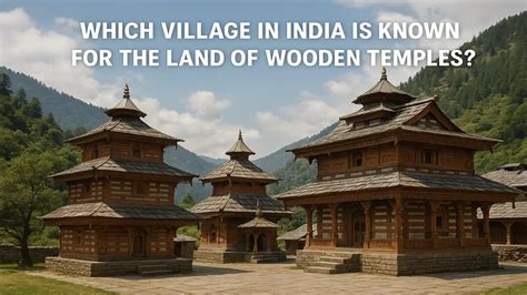 Which Village in India is Known for the Land of Wooden Temples?
