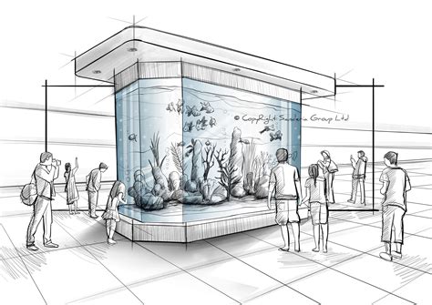 Aquarium Design Ideas Drawing at Wanda Devine blog