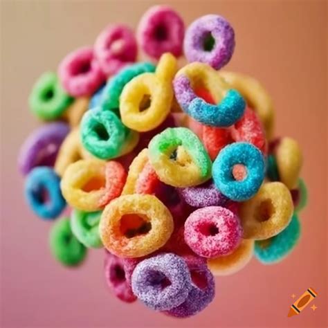 Fruit loops cereal on Craiyon