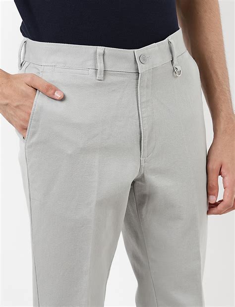 Buy Textured Slim Fit Hem Roll Up Chinos at Marks & Spencer