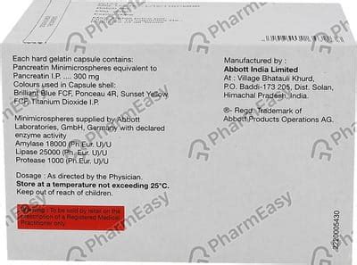 Creon 25000 Capsule: Uses, Side-effects, Price, Dosage & More Info ...