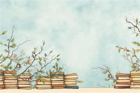 Book Drawing Images background and copy space | Premium AI-generated image