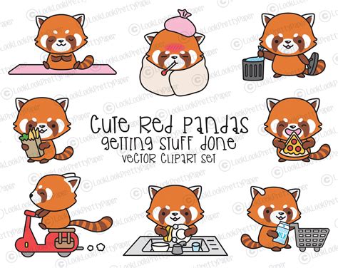 Cute Red Panda Drawings