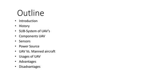 Unmanned aerial vehicle | PPTX