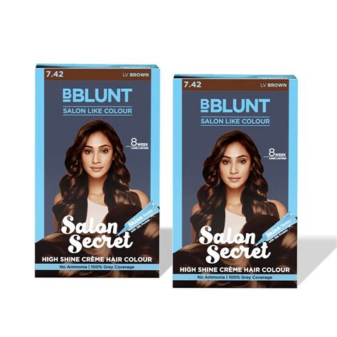 BBLUNT Salon Secret High Shine CrÃ¨me Hair Colour - LV Brown - Pack of ...