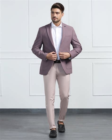 Tech Pro Formal Dusty Pink Textured Blazer - Renault