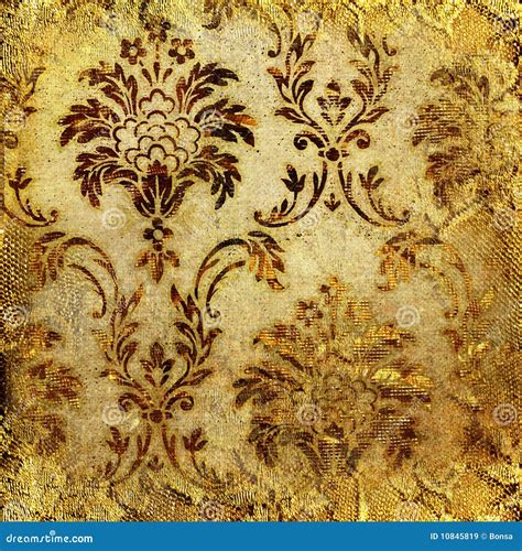Golden lace stock illustration. Illustration of lines - 10845819