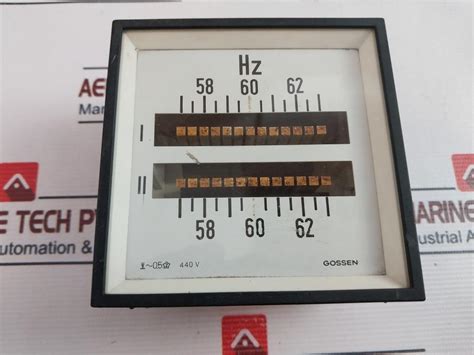 Gossen 58-62 Hz Analog Frequency Meter 440V – Aeliya Marine Tech
