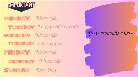 Image result for Stream Schedule Maker