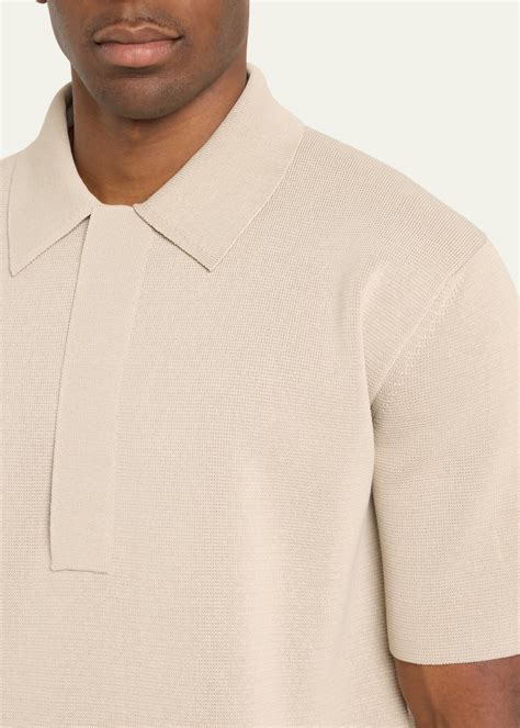 Jil Sander Men's Knit Polo Shirt - Bergdorf Goodman