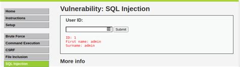 Image result for DVWA SQL Injection Tutorial