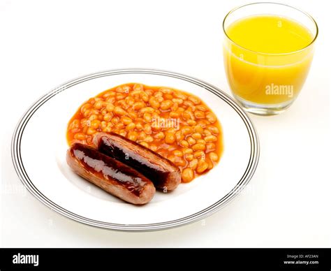 Baked Beans and Sausages Stock Photo - Alamy