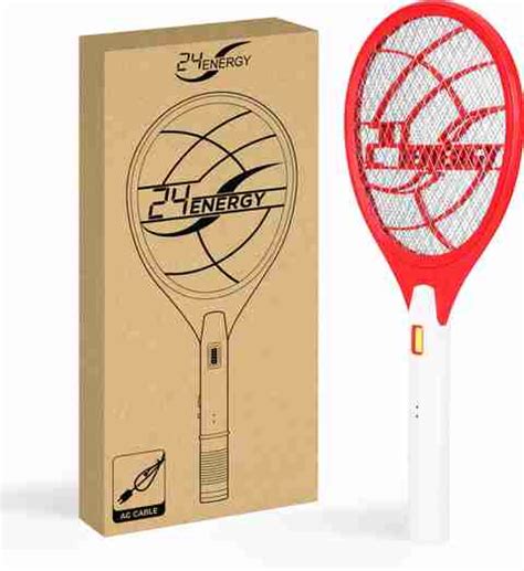 24 ENERGY Heavy Duty Mosquito Killer Bat + LED Torch Light100 ...