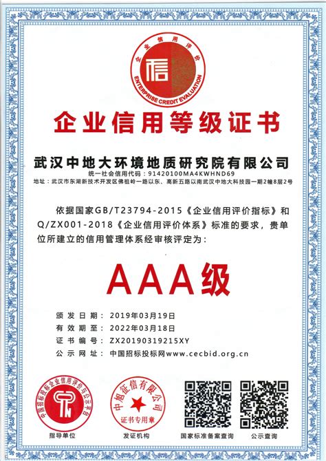 AAA企业信用等级认证证书_售后服务认证证书_iso三体系认证证书-许昌豫拓企业管理服务有限公司