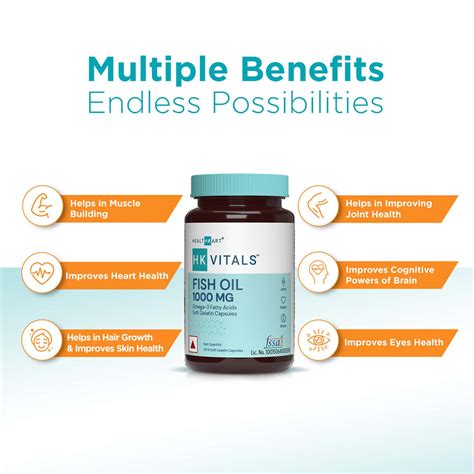 Buy HEALTHKART HK VITALS FISH OIL CAPSULE|MEN & WOMEN|1000MG OMEGA 3 ...