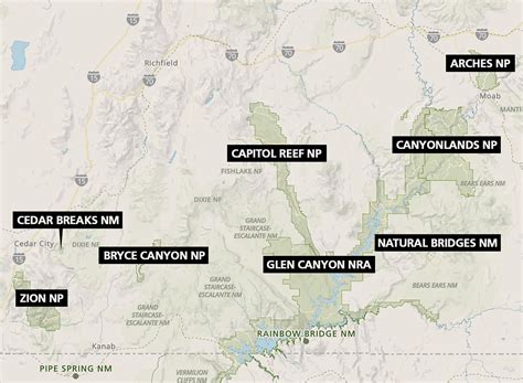 National Parks in Southern Utah (U.S. National Park Service)