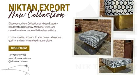 Luxury Bone Inlay & Mother of Pearl Furniture | Niktan Export