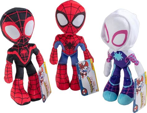 Amazon.com: Marvel Spidey & His Amazing Friends 8" Plush 3-Pack Set ...