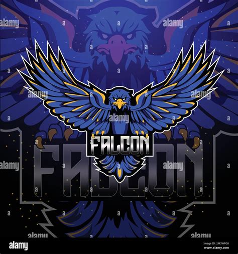 Blue Falcon Mascot