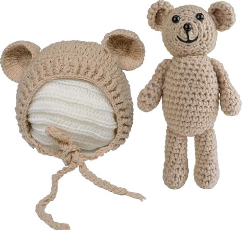 ISOCUTE Handmade Bear Newborn Photography Prop Set - Cute India | Ubuy