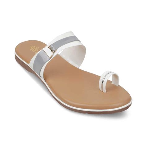 Buy White Women's Flats - The Jovail White | Tresmode