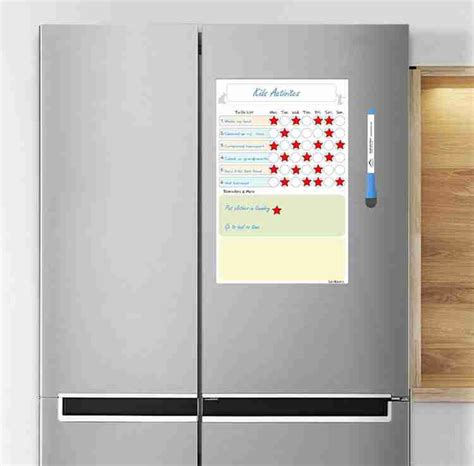 Lifekrafts Magnetic Planner Sheet, Dry Erase, Daily Routine ...