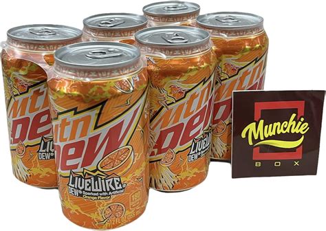 Amazon.com : Mountain Dew Live Wire, Dew sparked with orange, 12-pack ...
