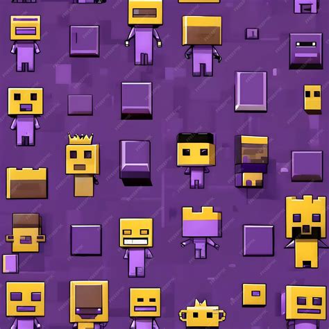 Premium Photo | A purple background with many different cartoon ...