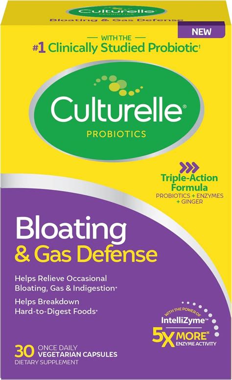 Amazon.com: Culturelle Bloating & Gas Defense, Digestive Enzymes ...