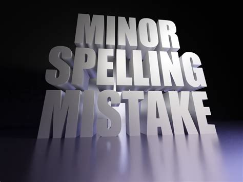 Minor Spelling Mistake 3D Text | Know Your Meme