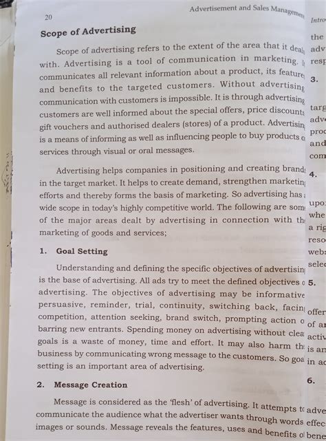 Scope of advertising - Lectures notes - Advertisement and sale ...