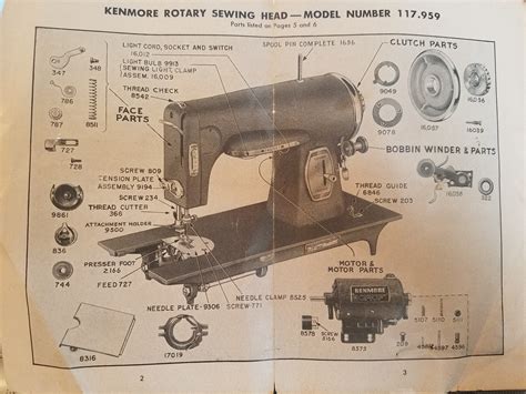 I just bought a very old Sears-Kenmore sewing machine and am trying to ...