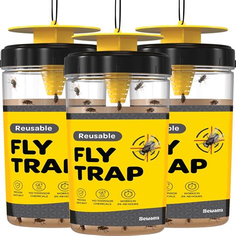 Amazon.com : Outdoor Fly Trap [Set of 3] Fly Traps Outdoor with ...